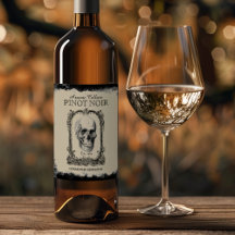 Étiquette de vin Halloween Arsenic Cellars Pinot N