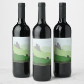 Étiquette Pour Bouteilles De Vin Étiquette de vin italien Castle (Bouteilles)