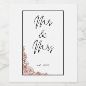 Étiquette Pour Bouteilles De Vin Étiquette de vin mariage (Étiquettes simples)