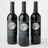 Étiquette Pour Bouteilles De Vin Étiquette de vin Mariage lunaire (Bouteilles)