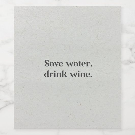 Étiquette Pour Bouteilles De Vin Étiquette de vin marrante (Étiquettes simples)