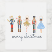 Étiquette Pour Bouteilles De Vin Étiquette de vin Nutcracker (Étiquettes simples)