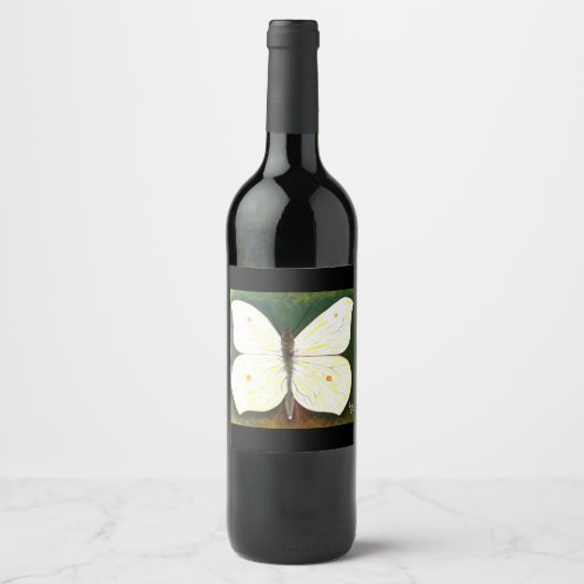 Étiquette Pour Bouteilles De Vin Étiquette de vin papillon (Devant)