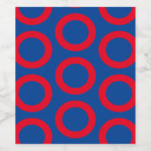 Étiquette Pour Bouteilles De Vin Étiquette de vin Phish Donut (Étiquettes simples)