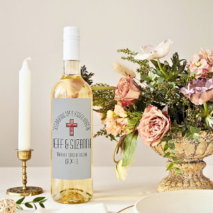 Étiquette Pour Bouteilles De Vin Étiquette de vin pour mariage chrétien
