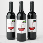 Étiquette Pour Bouteilles De Vin Étiquette de vin rouge (Bouteilles)