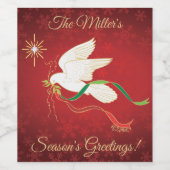 Étiquette Pour Bouteilles De Vin Étiquette de vin White Dove (Étiquettes simples)