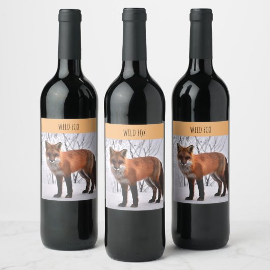 Étiquette Pour Bouteilles De Vin Étiquette de vin Wild Fox (Bouteilles)