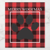 Étiquette Pour Bouteilles De Vin Étiquette de vin Woofmas (Étiquettes simples)