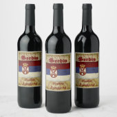 Étiquette Pour Bouteilles De Vin Étiquette du vin de Serbie (Bouteilles)