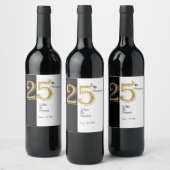 Étiquette Pour Bouteilles De Vin étiquette du vin du 25e anniversaire (Bouteilles)