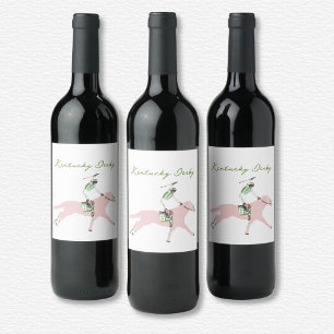 Étiquette Pour Bouteilles De Vin Étiquette du vin du Kentucky Derby
