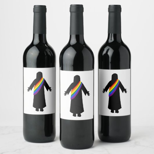 Étiquette Pour Bouteilles De Vin Étiquette du vin Pride Jésus (Bouteilles)