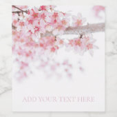 Étiquette Pour Bouteilles De Vin Étiquette VIN : CHERRY BLOSSOM (Étiquettes simples)