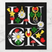 Étiquette Pour Bouteilles De Vin Étiquette Vin de chance (Étiquettes simples)