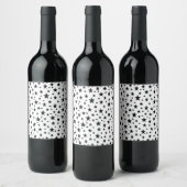 Étiquette Pour Bouteilles De Vin Étoiles noires (Bouteilles)