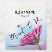 Étiquette Pour Bouteilles De Vin Être Floral (Étiquettes simples)