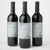 Étiquette Pour Bouteilles De Vin Eucalyptus moderne (Bouteilles)