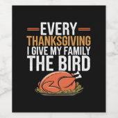 Étiquette Pour Bouteilles De Vin Every Thanksgiving (Étiquettes simples)