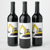 Étiquette Pour Bouteilles De Vin Excavateur (Bouteilles)