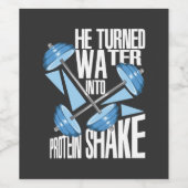 Étiquette Pour Bouteilles De Vin Exercice - Protein Shake (Étiquettes simples)