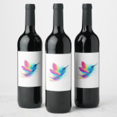 Étiquette Pour Bouteilles De Vin Exotic Rainbow Hummingbird (Bouteilles)
