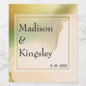 Étiquette Pour Bouteilles De Vin Fab Chartreuse 🤵 audacieux et élégant Mariage bud (Étiquettes simples)