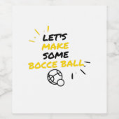 Étiquette Pour Bouteilles De Vin Fabricants de boules de pétanque (Étiquettes simples)