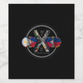 Étiquette Pour Bouteilles De Vin Fabriqué aux Philippines 1975 (Étiquettes simples)