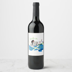Étiquette Pour Bouteilles De Vin Fabriqué En Écosse