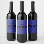 Étiquette Pour Bouteilles De Vin FAFO Les actions ont des conséquences (Bouteilles)