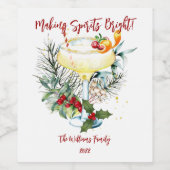 Étiquette Pour Bouteilles De Vin Faire des spiritueux Nom clair Vin de vacances Éti (Étiquettes simples)