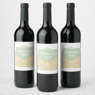 Étiquette Pour Bouteilles De Vin faire-part de courrier de l'enveloppe vintage