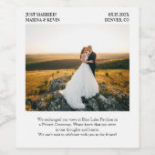 Étiquette Pour Bouteilles De Vin Faire-part Mariage de remplacement (Étiquettes simples)