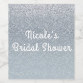 Étiquette Pour Bouteilles De Vin Fairy Tale Silver Parties scintillant Glam Party V (Étiquettes simples)