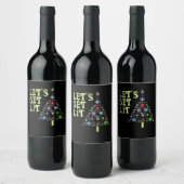 Étiquette Pour Bouteilles De Vin Faisons un bon Noël Drôle Design (Bouteilles)