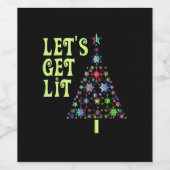 Étiquette Pour Bouteilles De Vin Faisons un Noël drôle (Étiquettes simples)