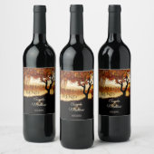 Étiquette Pour Bouteilles De Vin Fall Tree Lake View Mariage Étiquette de vin (Bouteilles)