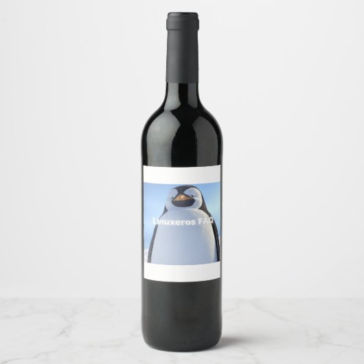Étiquette Pour Bouteilles De Vin FAQ Linuxeros (Devant)