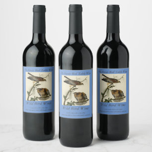 Étiquette Pour Bouteilles De Vin Faucon à épaulettes - Audubon's Birds of America