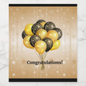 Étiquette Pour Bouteilles De Vin Félicitation ! Célébration (Étiquettes simples)