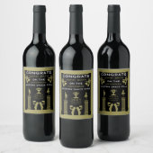 Étiquette Pour Bouteilles De Vin Félicitations à Modern Dance (Bouteilles)