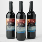 Étiquette Pour Bouteilles De Vin Felini en valise, prêt à (penser-)Voyage - (Bouteilles)