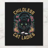 Étiquette Pour Bouteilles De Vin Feminist Cat Ladies 2024 (Étiquettes simples)