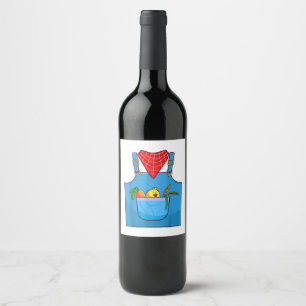 Étiquette Pour Bouteilles De Vin Fermier Simple Cute Farm