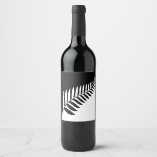 Étiquette Pour Bouteilles De Vin Ferne d'argent de Nouvelle-Zélande