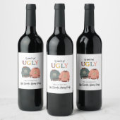 Étiquette Pour Bouteilles De Vin Festif Fête de Noël de Sweater (Bouteilles)