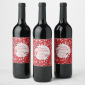 Étiquette Pour Bouteilles De Vin Festive Sucres de canne rouge et blanc Noël (Bouteilles)
