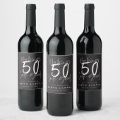 Étiquette Pour Bouteilles De Vin Fête de 50 ans (Bouteilles)