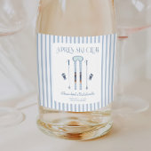 Étiquette Pour Bouteilles De Vin Fête de Bachelorette de ski d'Apres